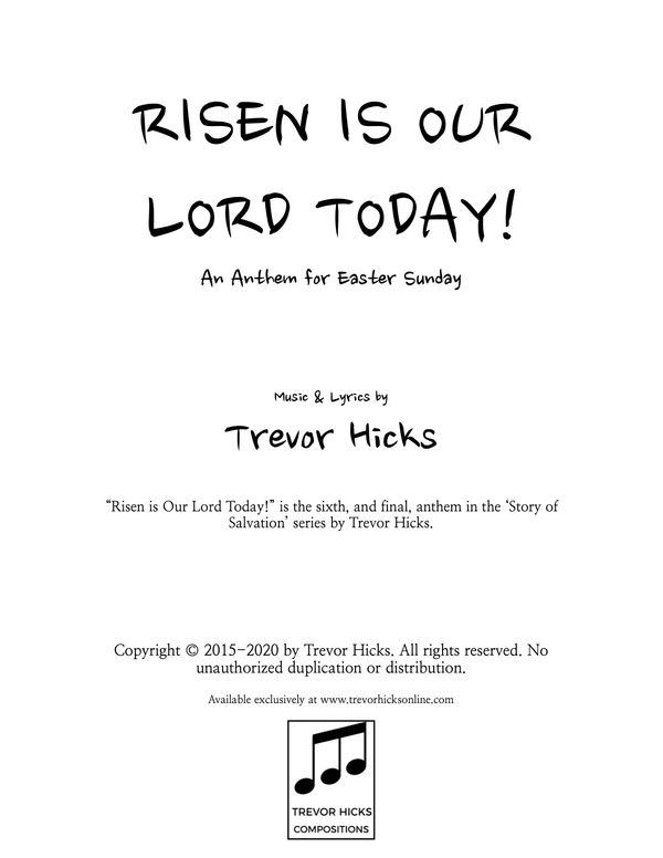 Risen is our Lord Today!