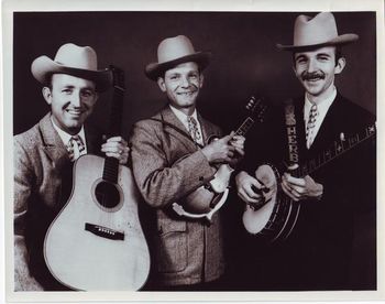 Blue grass hall of famers, Vern and Ray. (L-R) Ray Park, Vern Williams, with Herb Pederson. Without a doubt the greatest bluegrass duo, and trio when Herb played with them.
