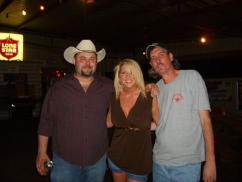 Clint with Rachel and Hank T. Moon from 92.5 The Outlaw.
