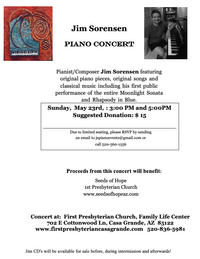 Jim Sorensen - Piano Concert