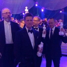 Jussi Awards 2 With Heikki Nousiainen, Klaus Härö, Rimbo Salomaa
