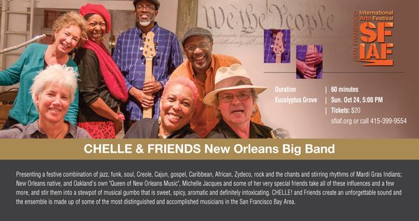 CHELLE and Friends are headlining the San Francisco International
Arts Festival
10/24 5:00pm