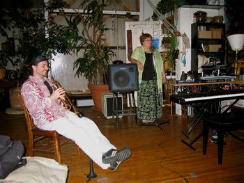 jamming with Bunita Marcus and Mark Hennen, at Piano Magic, Tribeca New York
