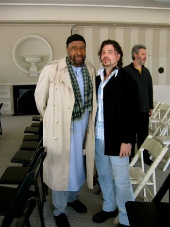 with Yusef Lateef  LACMA Los Angeles after the reading of our string quartets.
