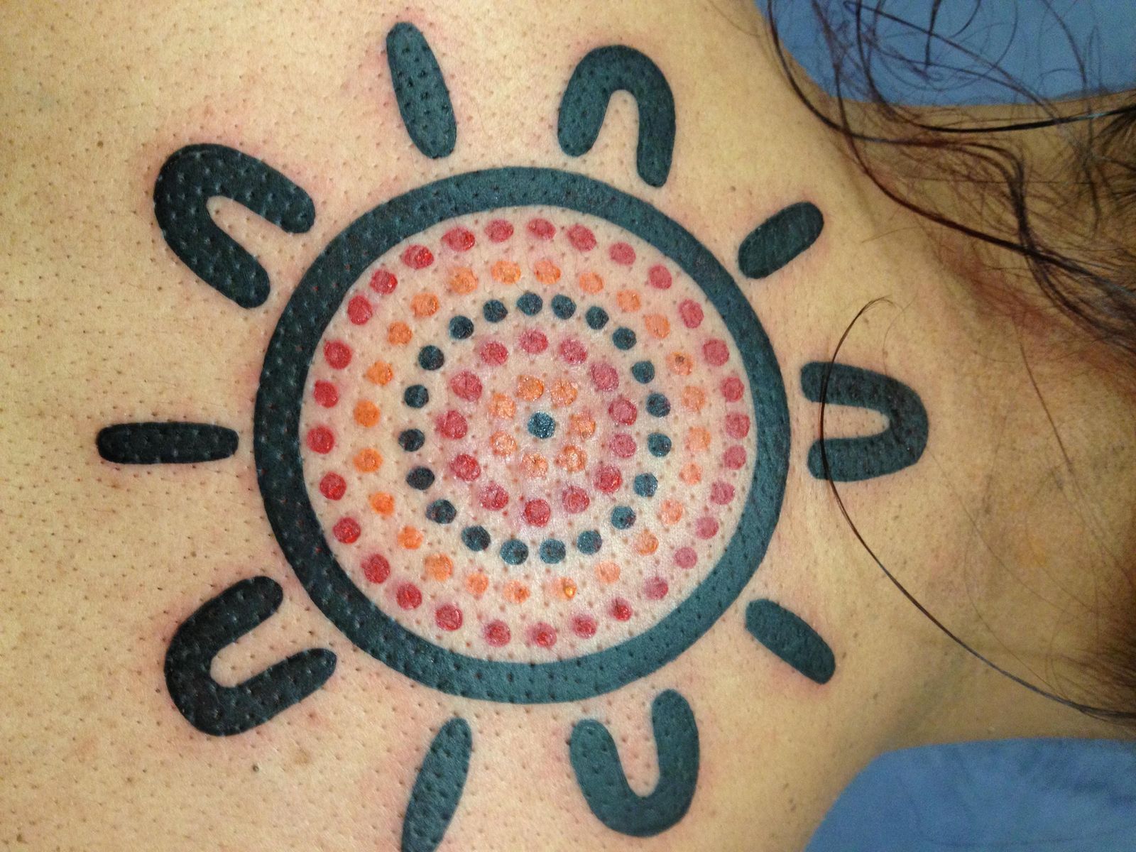 Australian Aboriginal style tattoos