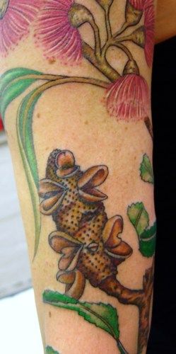 Australian native plants, botanical tattoo
