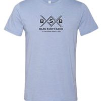 BSB T-Shirt Short Sleeve Light Blue with Charcoal