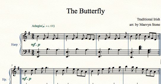 The Butterfly - sheet music