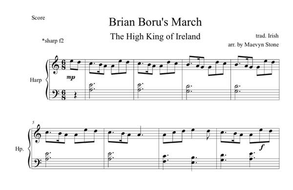 Brian Boru's March - sheet music