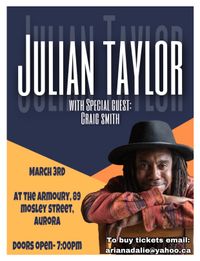 Julian Taylor with special guest Craig Smith