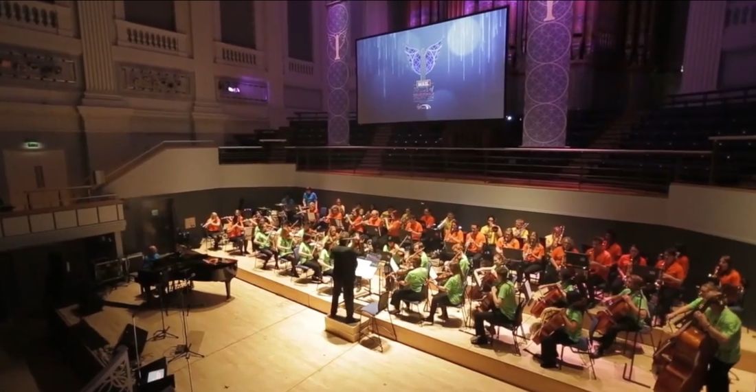 John Koutselinis' piece, 'The Flight of Pegasus' performed by 'The People's Orchestra' at the 'Pride of Birmingham Awards'

