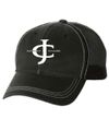 JC Logo black “Weathered” mesh back Hat