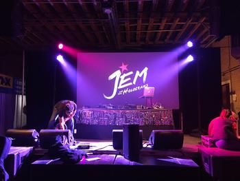 Performing live at the Jem launch party sponsored by Interview magazine in Brooklyn NY #jemandtheholograms #jemthemovie #samanthanewark #interviewmagazine #popculture #indieartist #voiceofjem #jerricabenton

