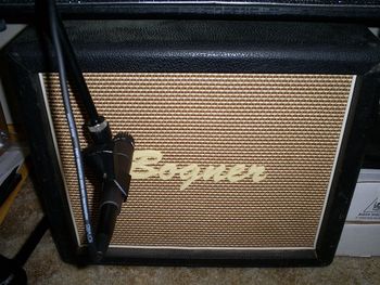 My tried and true Bogner 1x12 extension cab in action
