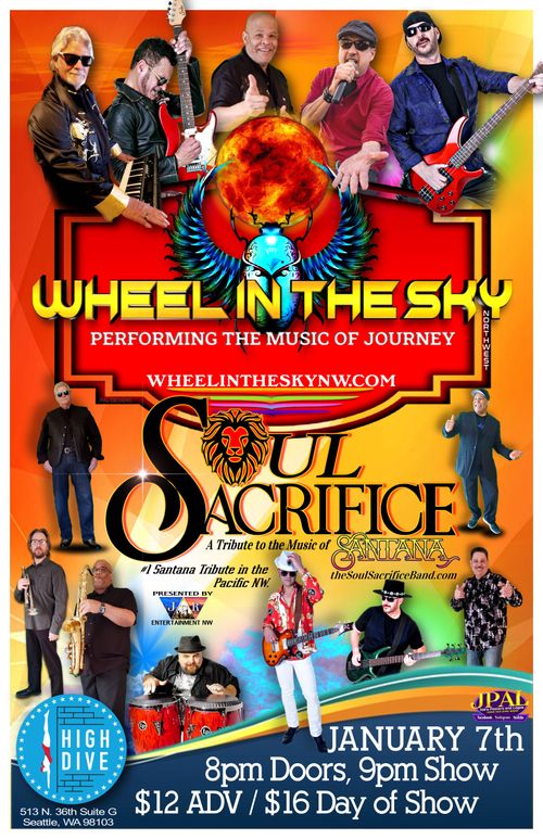 Soul Sacrifice & Wheel in the Sky NW at the High Dive, Seattle Wa, Jan 7, 2023