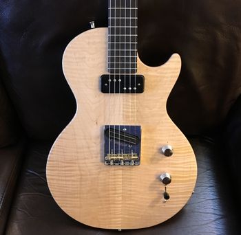 Little Box - LP Model T Handcrafted in The USA - McNelly Pickups - Nitro satin lacquer - Ash body w/Maple Top - Quartersawn asymmetrical maple neck - 1-11/16 Nut - 12" radius ebony fretboard - 25.5" scale - 3-way reverse wiring harness 2018
