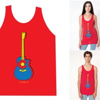 Red The 14ers "CO Guitar" Tank