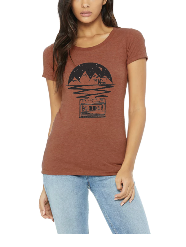 Clay Triblend | The 14ers Mtn Tape | Women's Shirt 
