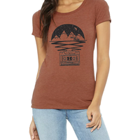 Clay Triblend | The 14ers Mtn Tape | Women's Shirt 