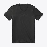 Black, V-Neck T-Shirt