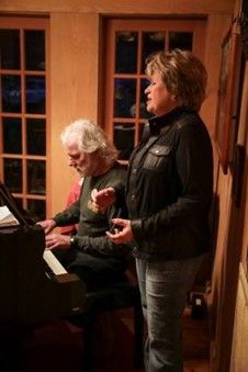 with Chuck Leavell at private fundraiser at his home