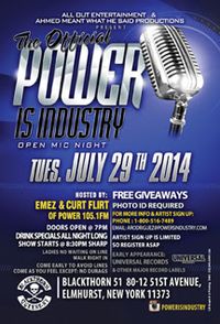 The Official Power Is Industry Open Mic Night