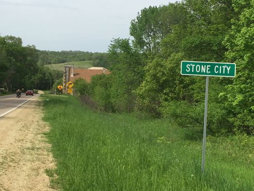 Stone City Road, south side of Stone City, Iowa