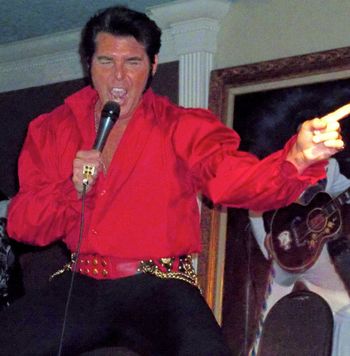 Performing at the Clarion Hotel for the St Jude benefit show. Memphis Elvis week 2013
