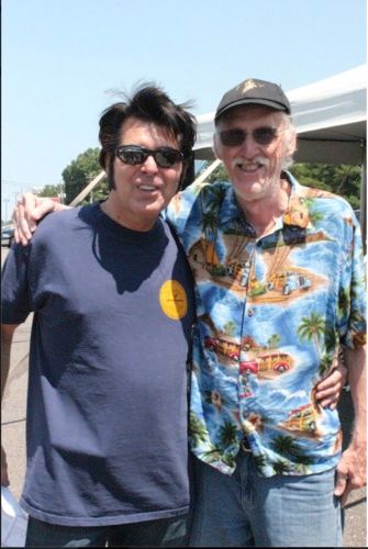 With my friend Rodger at the tent in Memphis for Elvis week 2013

