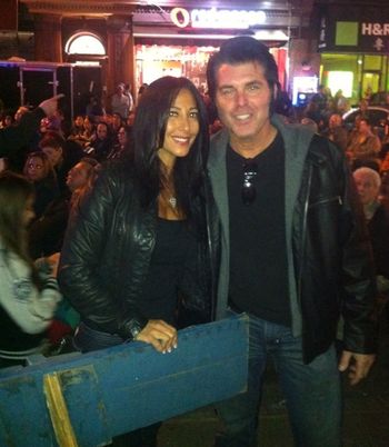 At the San Gennarro feast 9-14-13. With Carla from mob wives
