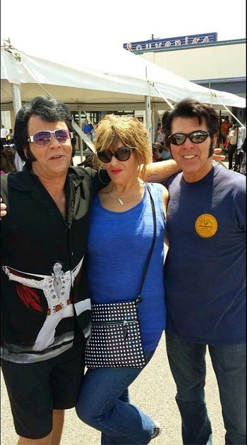 With Andy and Josephine at  Graceland Plaza. Elvis week  2013

