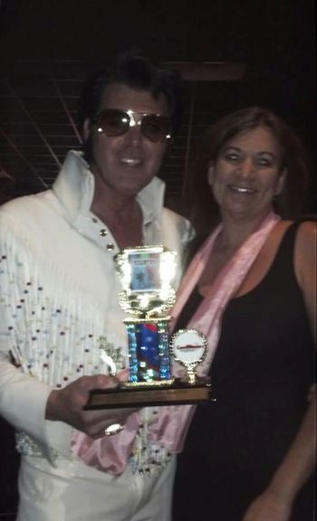 With my friend Lebby at Elvis Rocks Mesquite competition in Mesquite Nevada July 2013
