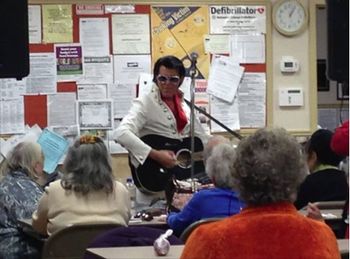 Performing at a senior center in Jersey  12-2-14
