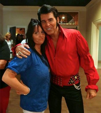 With Heidi at the Clarion Hotel for the St Jude benefit show on 8-15-13. This was in Memphis for Elvis week 2013
