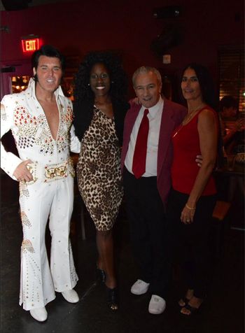 At CITY FIRE In Brownwood at The Villages In Florida Sept 30th 2014 with Carlene , Joe and Georgianne
