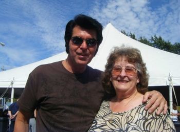 Me with Barbara Kimmy's mum at Graceland Plaza for Elvis week 2011

