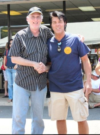 Me and my friend Rodger at the tent for Elvis week 2012
