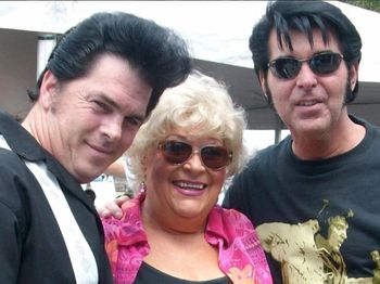 Rob Lutz , Priscilla and myself at Graceland Plaza having a great time during Elvis week 2011
