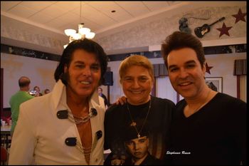 With Stephanie and Ted at the Elvis remembered club
