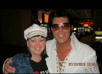 With my good friend Linda in NC at the Cherokee Casino  july 12th 2013

