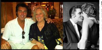 Me with Barbra Gray at the Peabody Hotel in Memphis Aug 2012. She is the famous mystery kiss lady with Elvis. Just a lovely woman.
