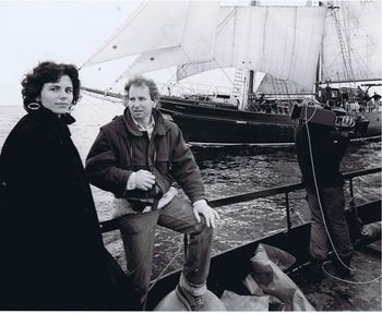 Rita Connolly and Shaun Davey with 'Asgarde',1987
