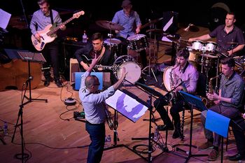 Julian with the BCU Jazz Orchestra, June 2017
