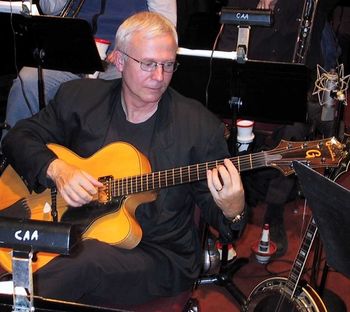 In the Aronoff Center pit w/ handmade Guenther guitar. R.I.P., Rod! Great guy, and maker of great guitars!
