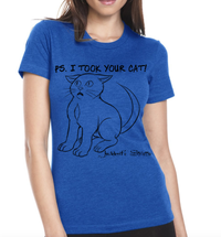 PS. I Took Your Cat Womens - Blue