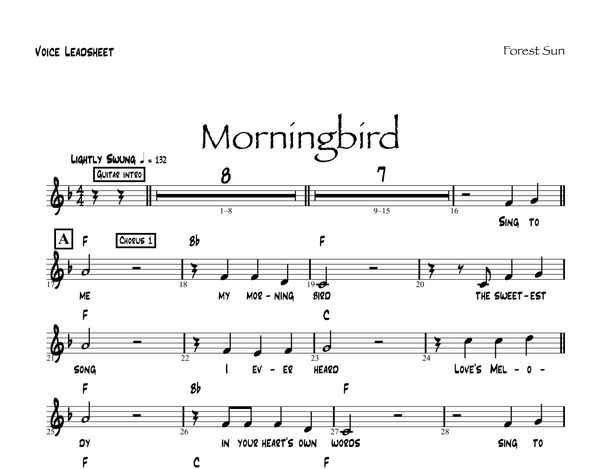Digital Sheet Music for "Morningbird"