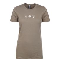 Forest Sun Emoji T-Shirt (Women's)
