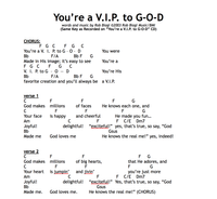 Chord Charts "V.I.P. to G-O-D" Album (.pdf)