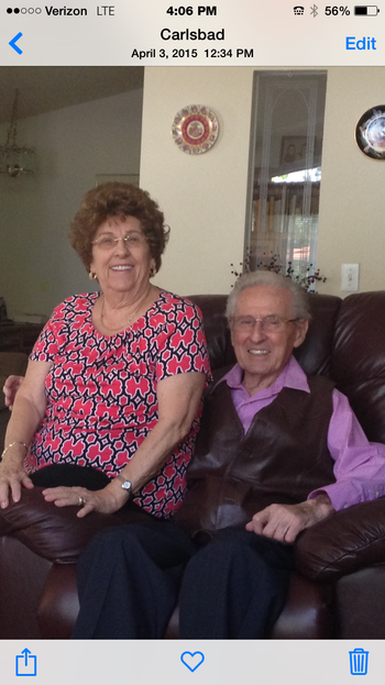 Mom and Dad, Dad's 88th Birthday
