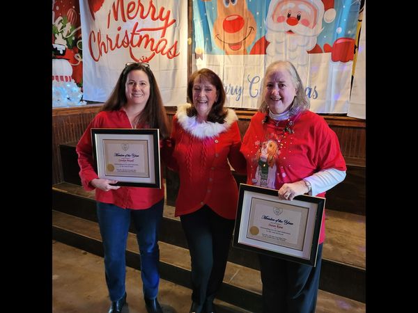 Our 2021 Member of the Year awards were presented to Carolyn Powell & Susan Kent by Club President Linda Whitmire